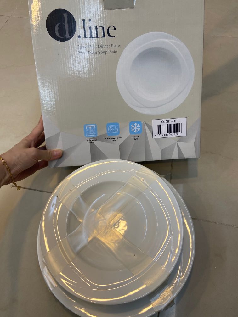 Plates microwave/oven/ freezer safe, TV & Home Appliances, Kitchen