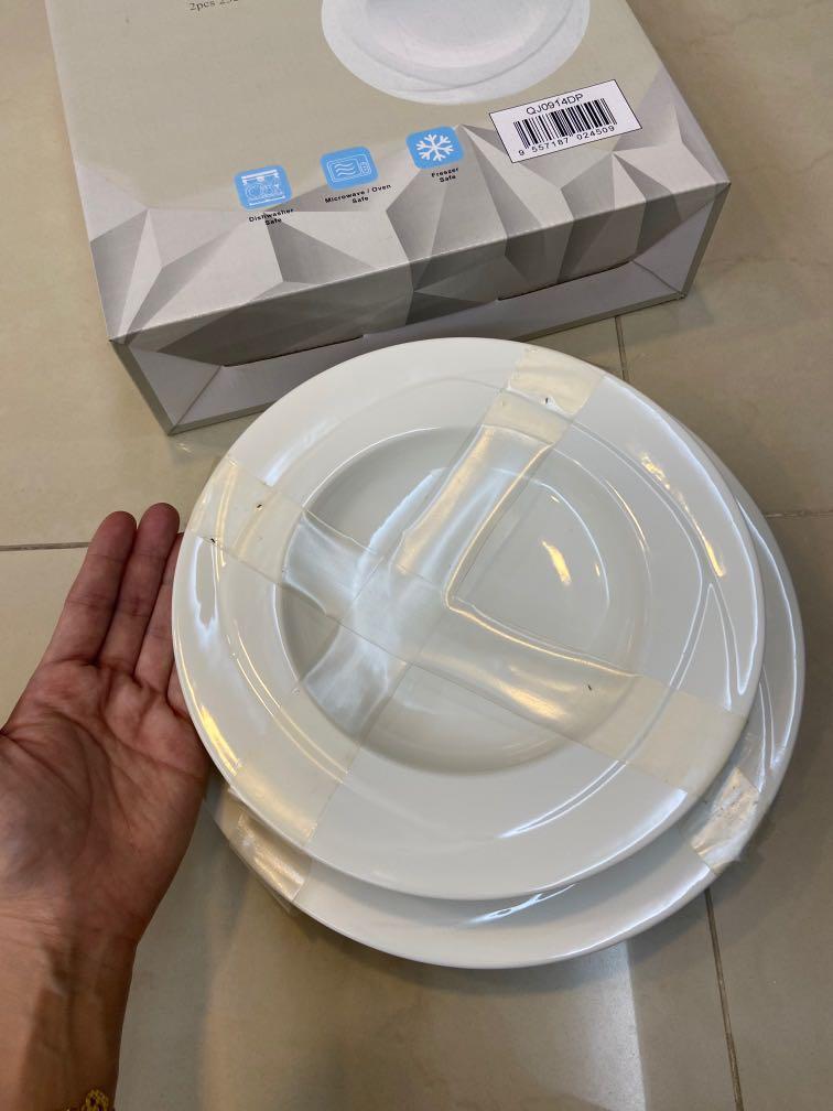 Plates microwave/oven/ freezer safe, TV & Home Appliances, Kitchen