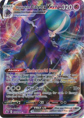 shadow rider calyrex pokemon card value - Sword & Shield - Chilling Reign Attack 2 Shadow Rider Calyrex VMAX #75