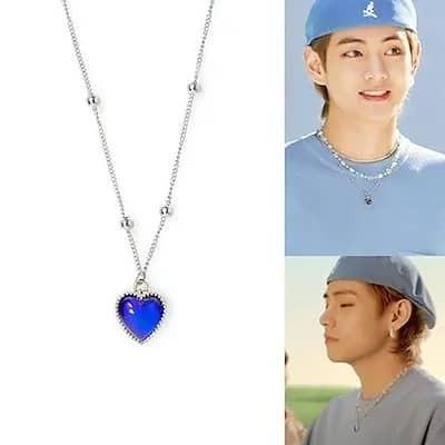PREORDER]Taehyung Dynamite Heart Necklace ( Wandering Youth), K 