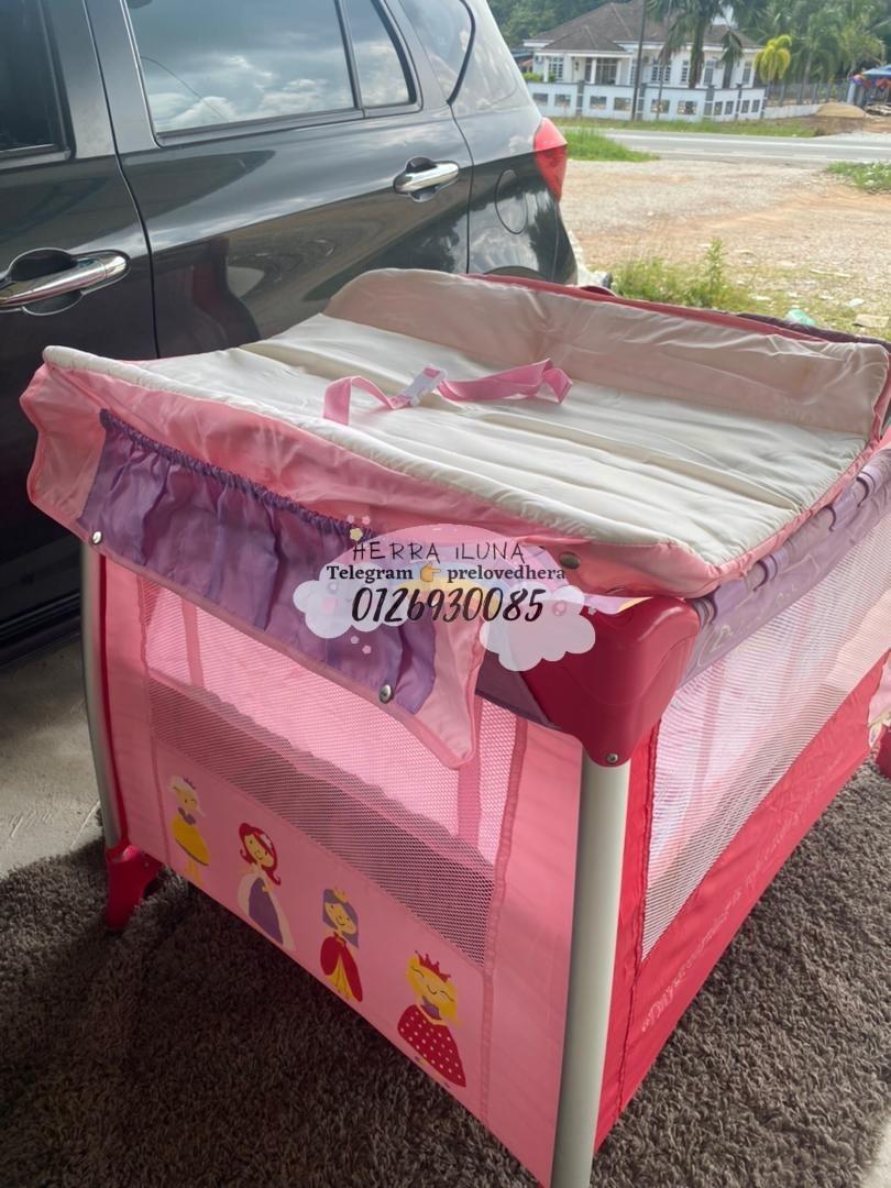 Princess playpen, Babies & Kids, Baby Nursery & Kids Furniture, Cots & Cribs on Carousell