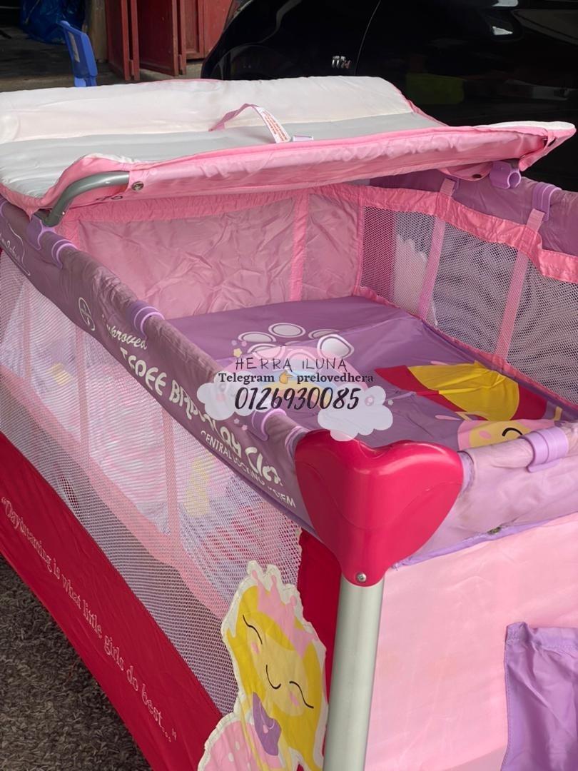 Princess playpen, Babies & Kids, Baby Nursery & Kids Furniture, Cots & Cribs on Carousell