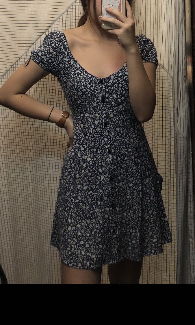 Pull and bear floral dress top