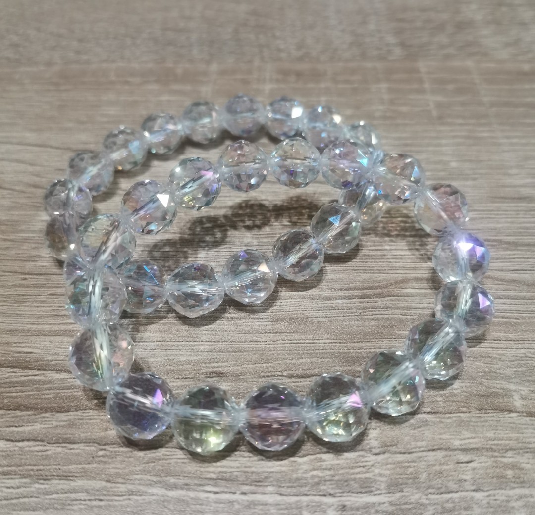 White(Base) Angel Aura Quartz Bracelets, For Healing, Size: 12 mm (beads)  at Rs 100/piece in Anand
