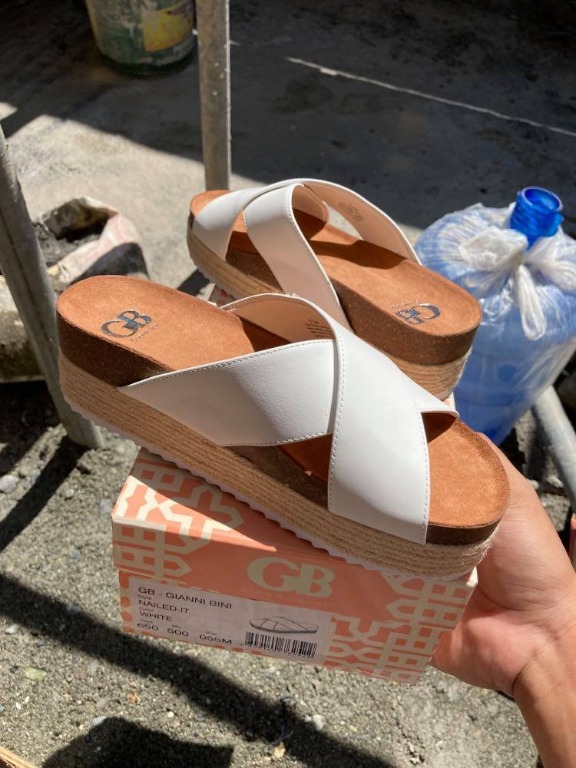Gianni bini white sandals sale