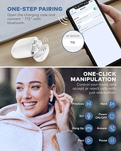 Lasuney ipx7 waterproof bluetooth earbuds on sale