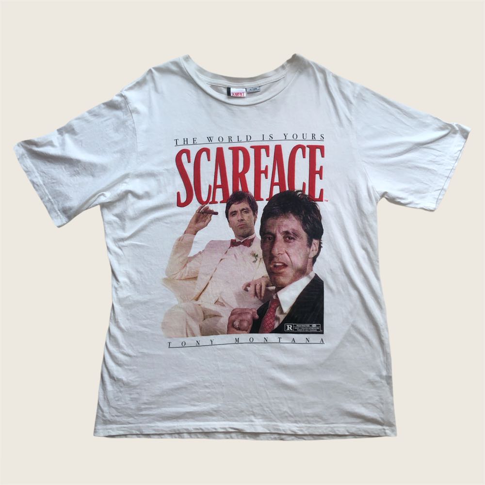 Cotton On Scarface Tee, Men's Fashion 