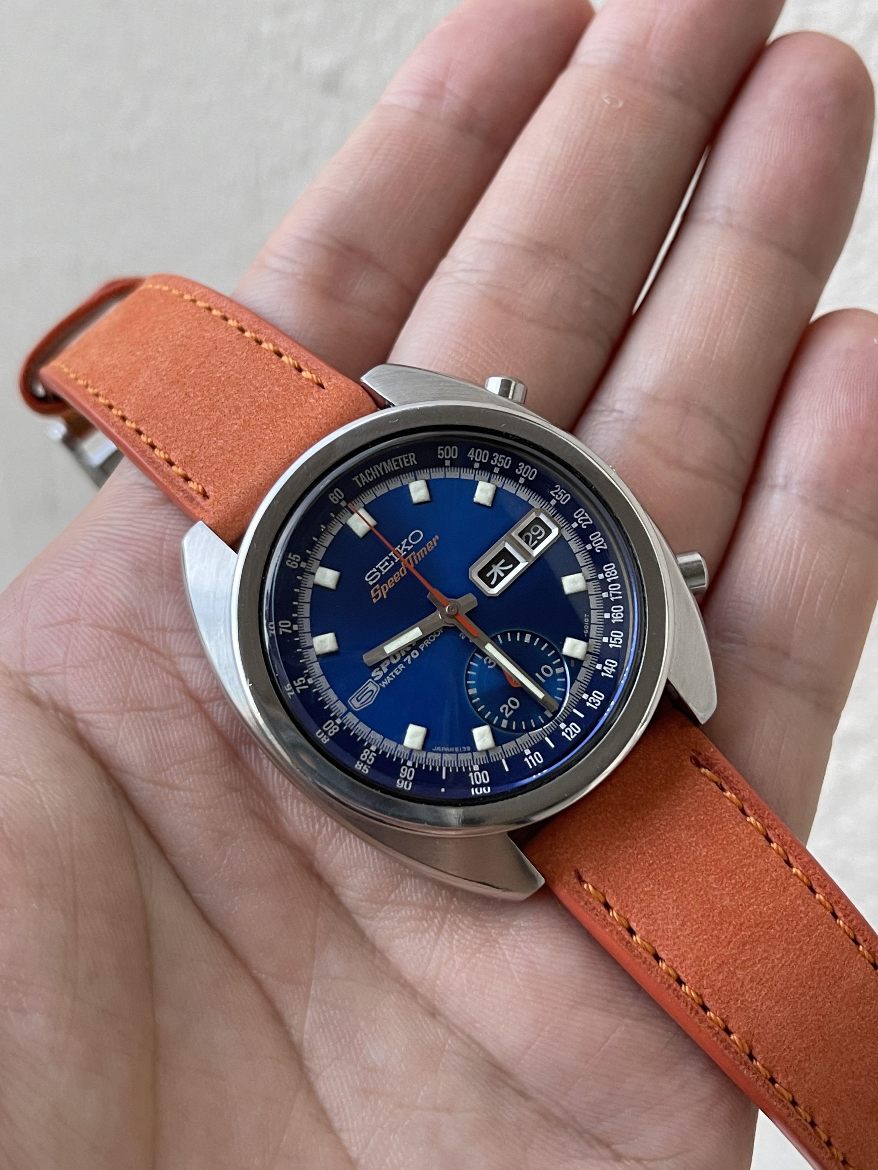 Seiko 6139-6010 Bruce Lee Blue Dial (rare JDM variant), Luxury, Watches on  Carousell