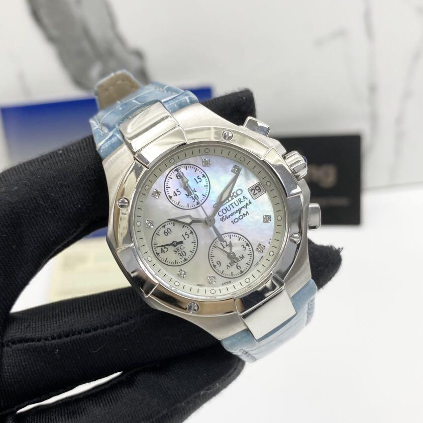 SEIKO COUTURA CHRONOGRAPH WOMENS QUARTZ WATCH ONLY 217013140 @, Luxury,  Watches on Carousell