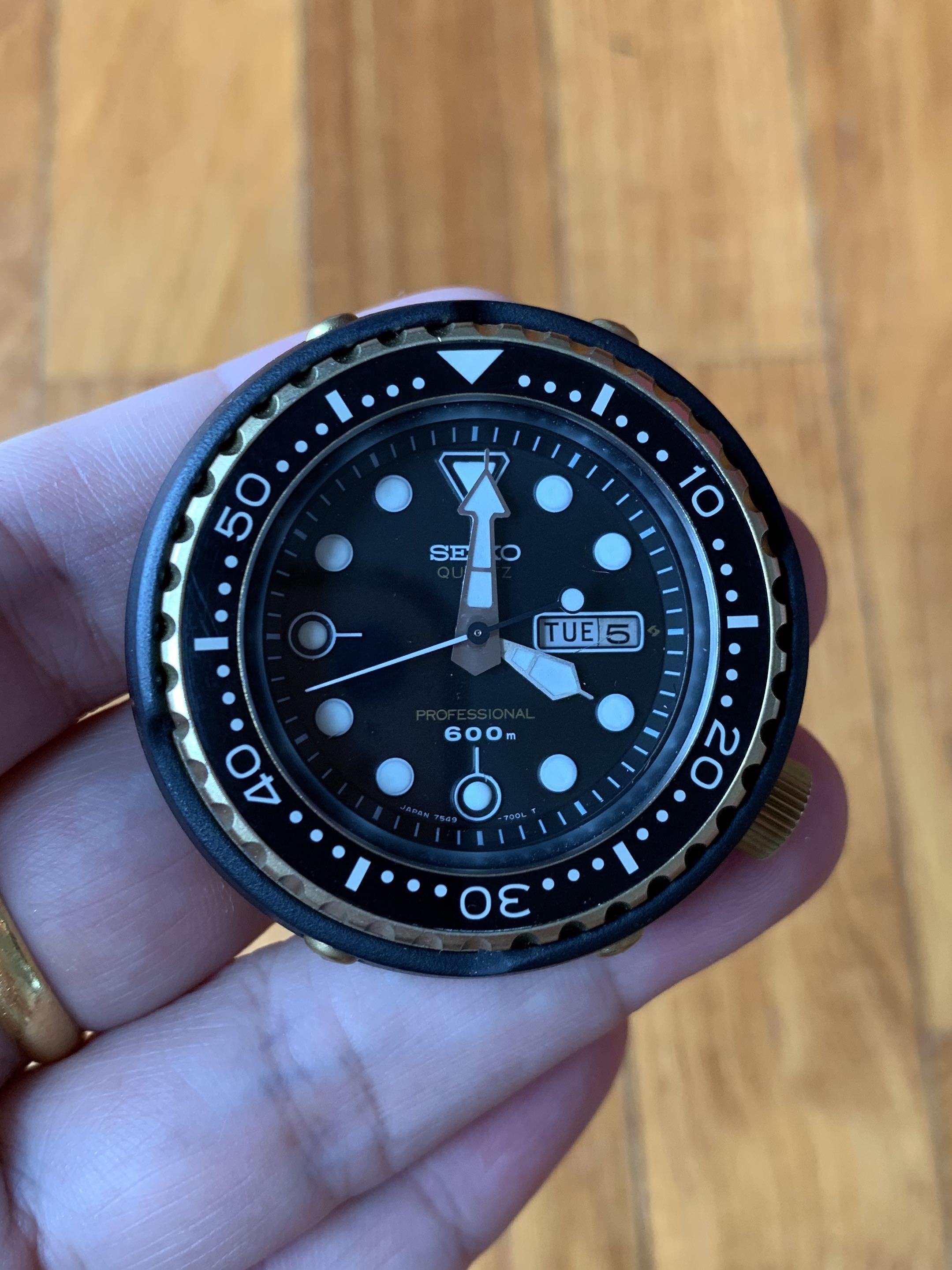 Seiko 7549 golden top tuna