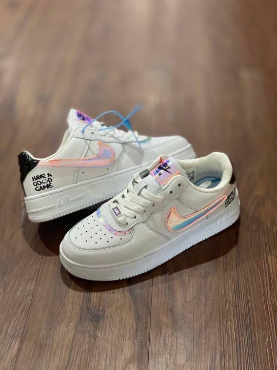 SEPATU nike air force one hologram Fesyen Wanita Sepatu di Carousell