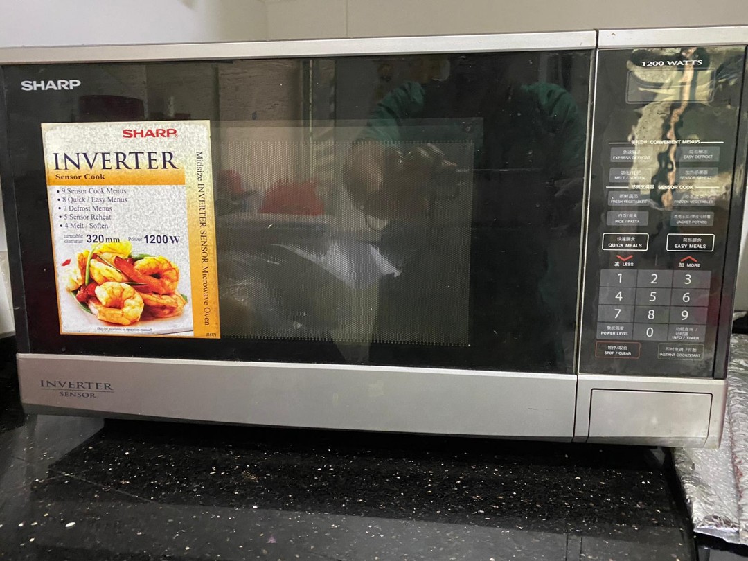 Sharp 33L Digital Microwave Oven Inverter Sensor, TV & Home Appliances