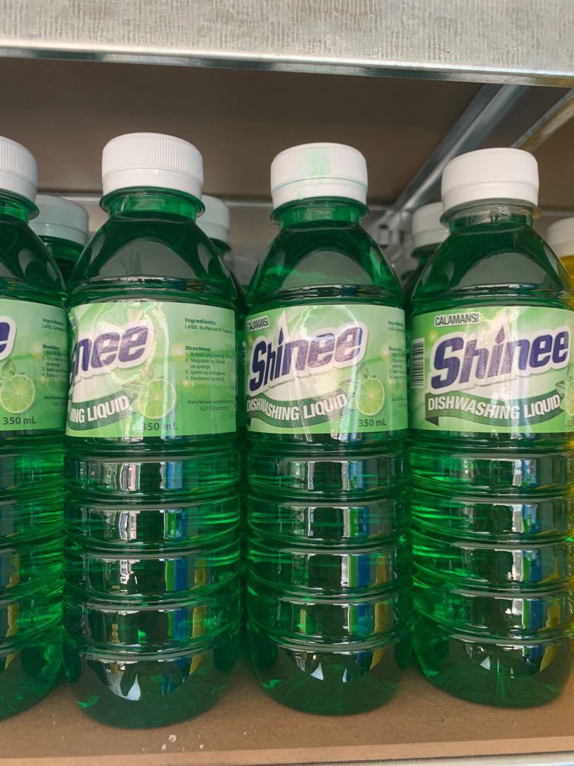 SHINEE DISHWASHING LIQUID (Category: Cleaning Tools & Supplies) located in Manila. Submitted by blanzingmax (Listing ID 1098918934, Image 2). Description: 350 ml -php.18 1liter - Php. 35.