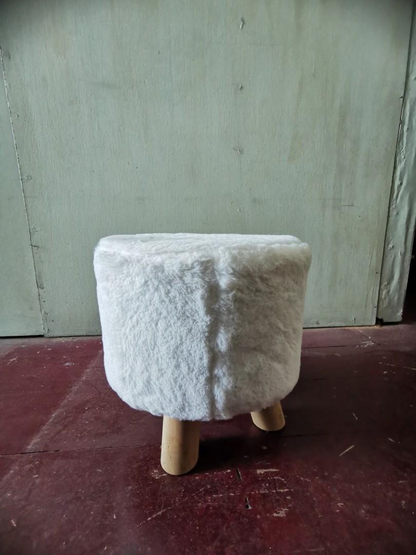 Five below faux fur stool online