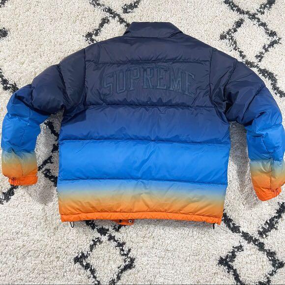 Supreme gradient puffy jacket