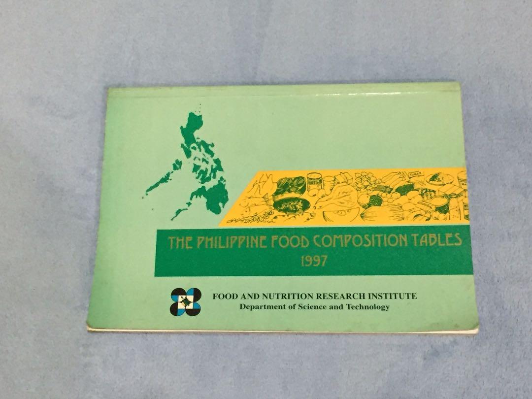 the-philippine-food-composition-tables-1997-hobbies-toys-books