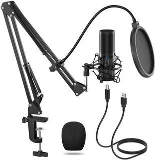 Tonor Usb Microphone Kit Streaming Podcast Pc Condenser Computer Mic For Ngaming Youtube Video Recording Music Voice Over Studio Mic Bundle With Nadjustment Arm Stand Q9 Everything Else On Carousell