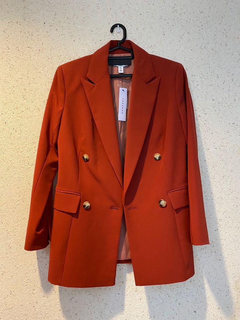 Topshop top orange blazer