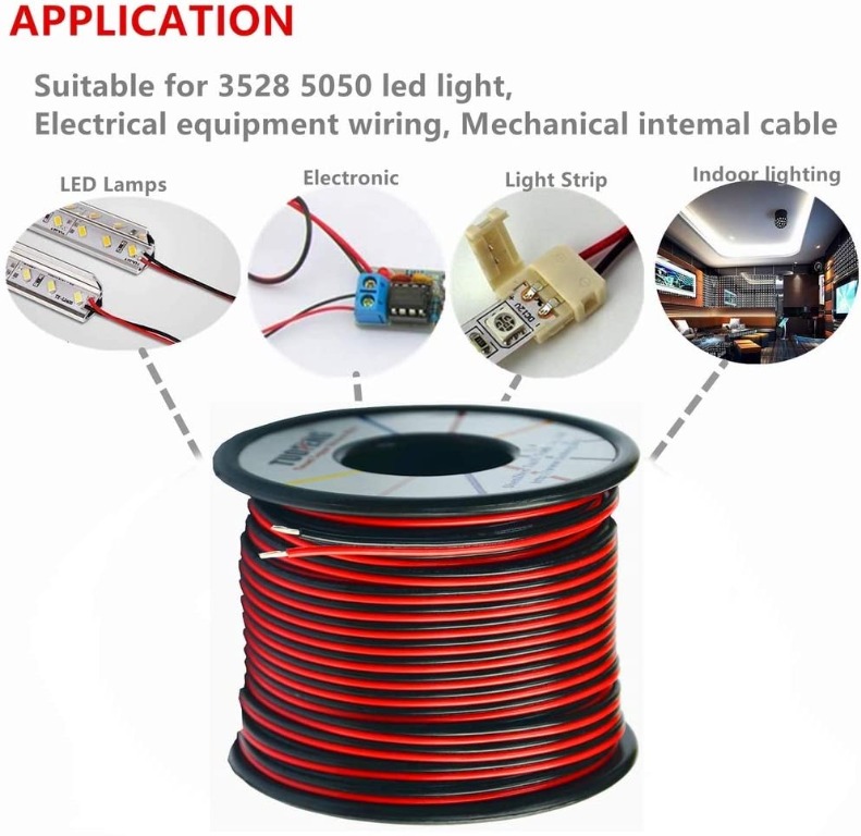 4 Pin Connector 4 Wire Rgb Electric Cable Extension Cord For Rgb 3528 5050 Led Strip Lighting