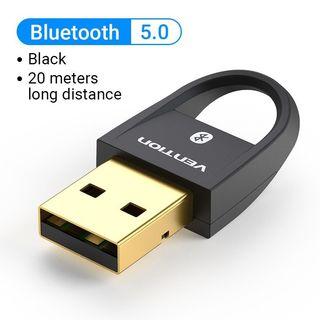 Vention Wireless USB Bluetooth 5.0 Bluetooth Transmitter USB Dongle Audio Receiver for PC Headset (Simultaneously Connect up to 7 Devices)
