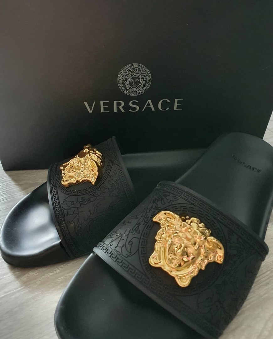 Versace baroque medusa slides top