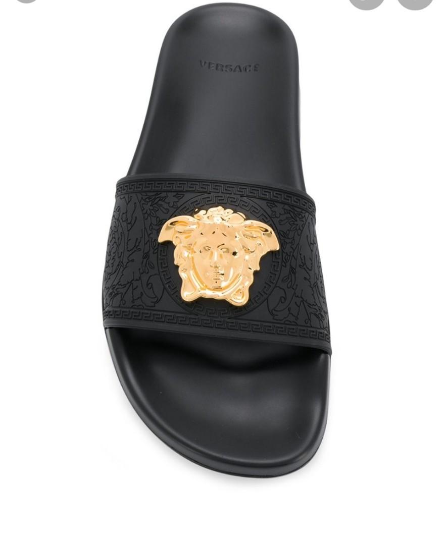 Versace medusa slides price top