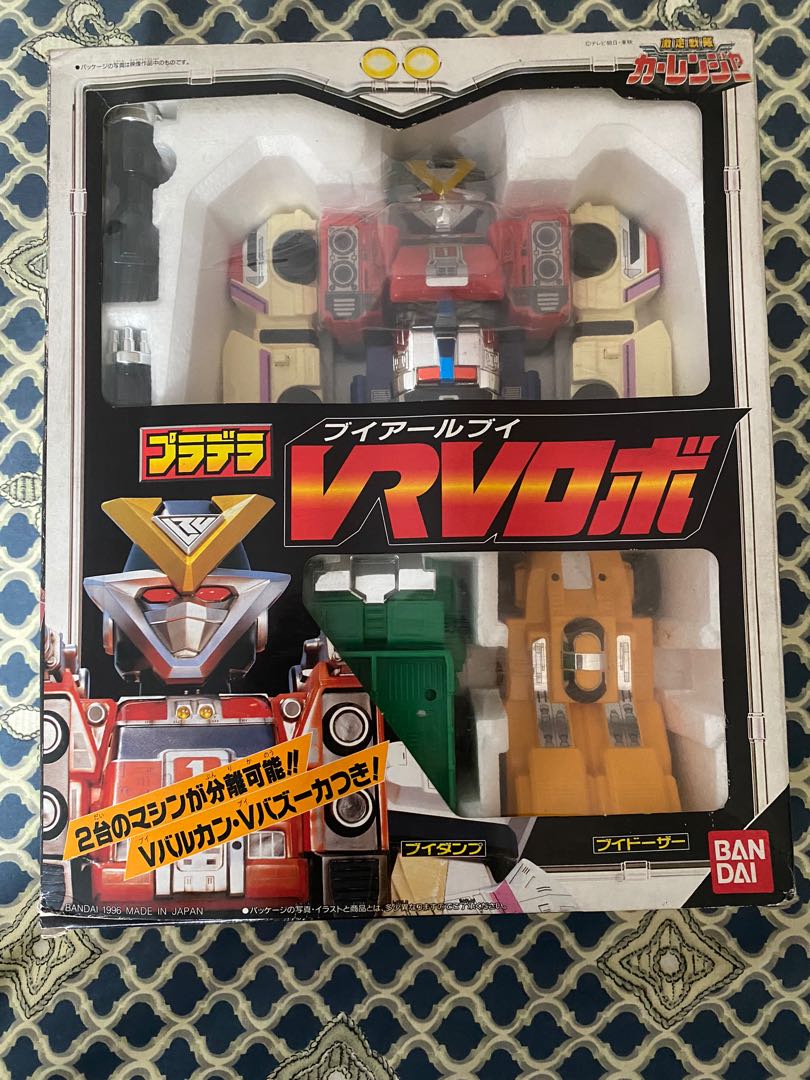 VERY RARE! Power Rangers Turbo/Super Sentai Carranger rescue megazord ...