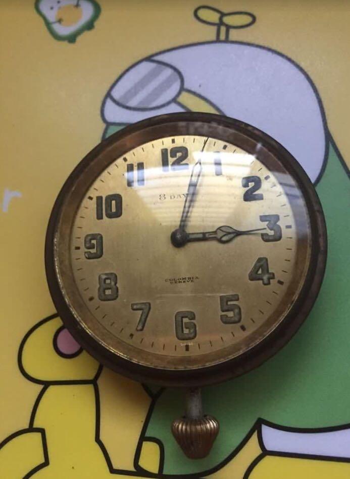 Vintage 8 Days Pocket Watch/Car Watch, Hobbies & Toys, Memorabilia