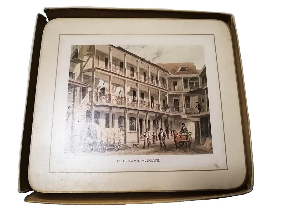 Vintage London Table Placemats (Set of 6), Furniture & Home Living