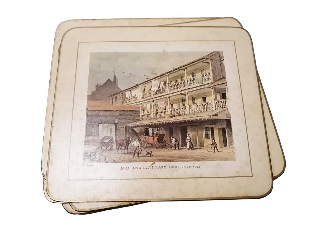 Vintage London Table Placemats (Set of 6), Furniture & Home Living