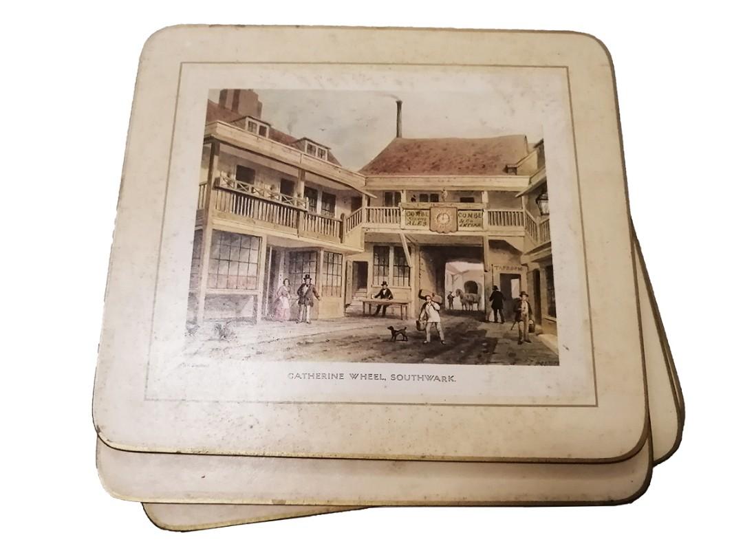 Vintage London Table Placemats (Set of 6), Furniture & Home Living