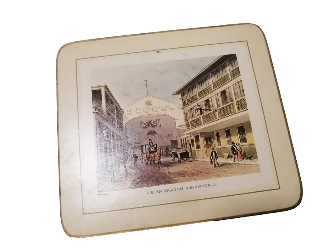 Vintage London Table Placemats (Set of 6), Furniture & Home Living