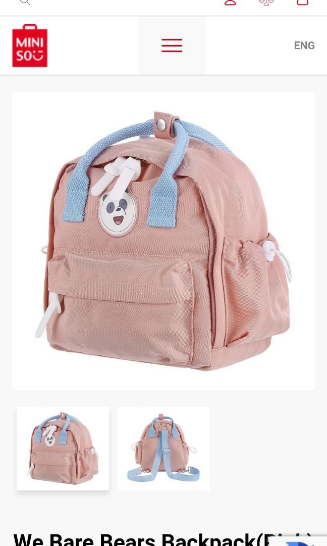 miniso we bare bears backpack