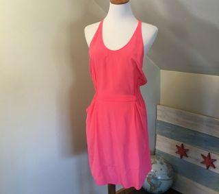 Wilfred Hot Pink Silk Dress - Size S