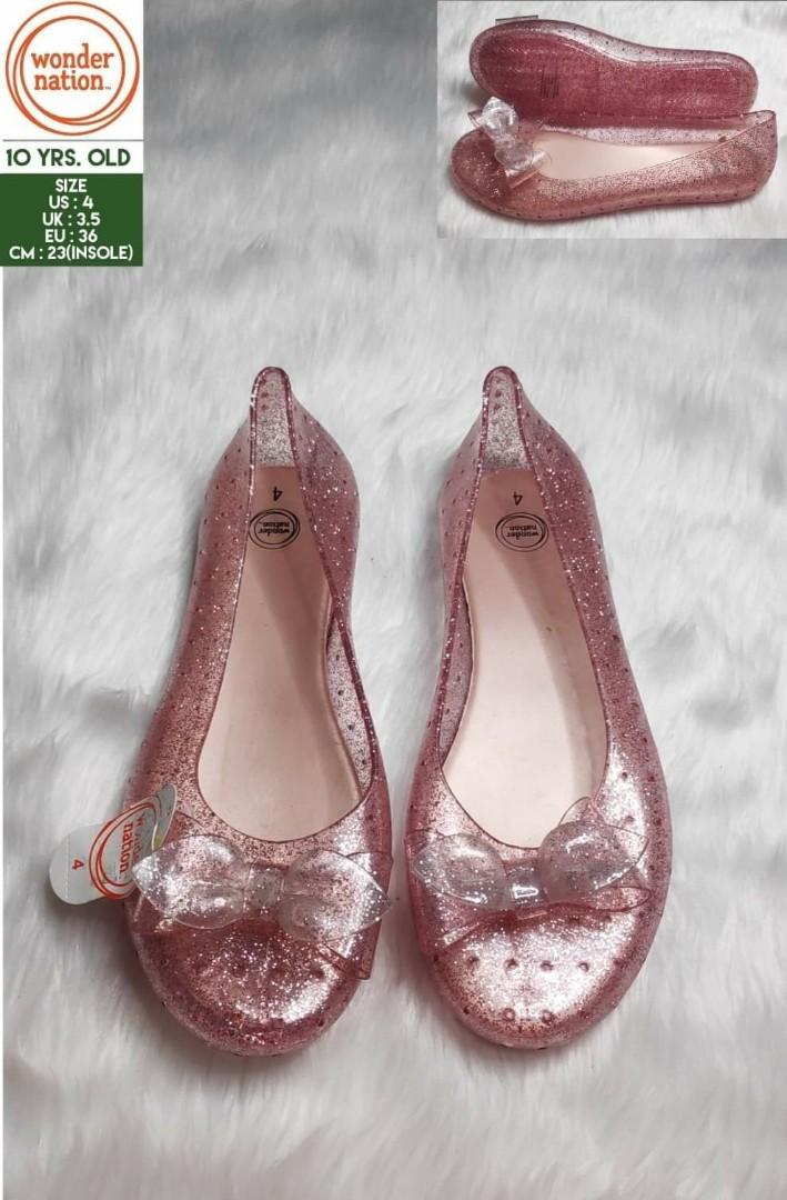 Wonder Nation Jelly Sandals Size 4 for 10 Yrs Old Original Bought