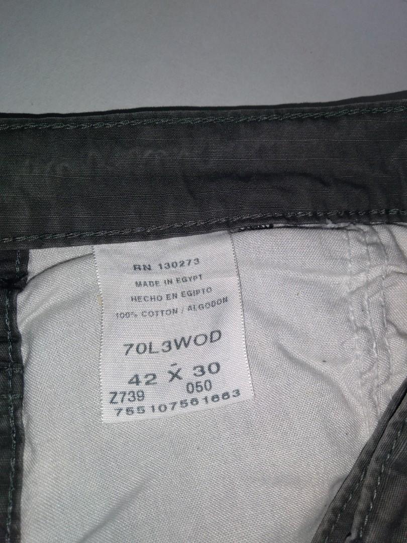 W42 Wrangler Men s Original Rip Stop Cargo Pants Size 42 x 30