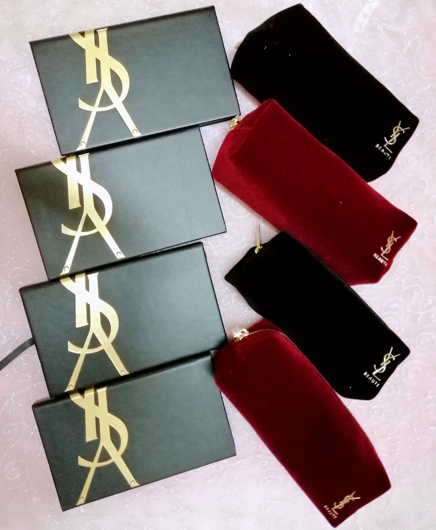 Ysl velvet pouch cheap