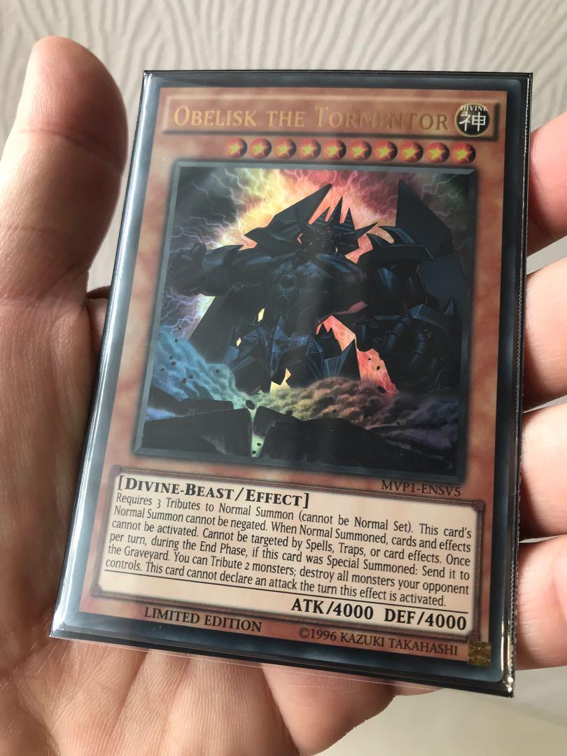 Yugioh Obelisk The Tormentor Mvp1 Ensv5 Ur Toys Games Board Games Cards On Carousell