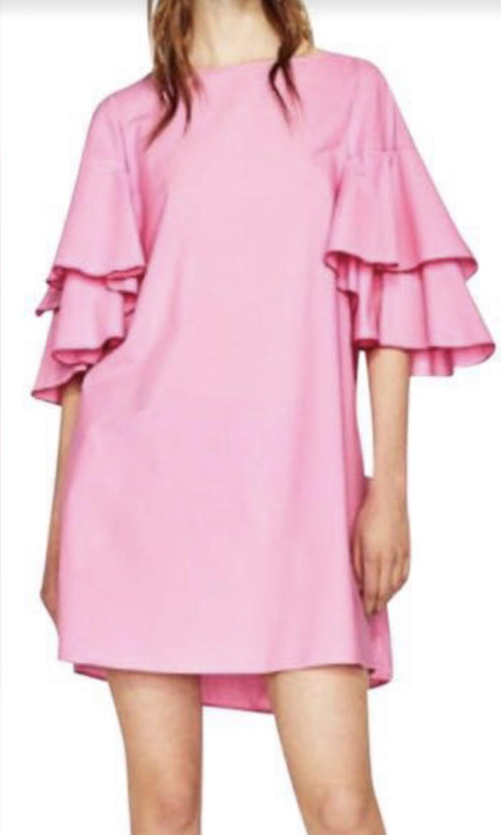 Frill sleeve dress zara deals