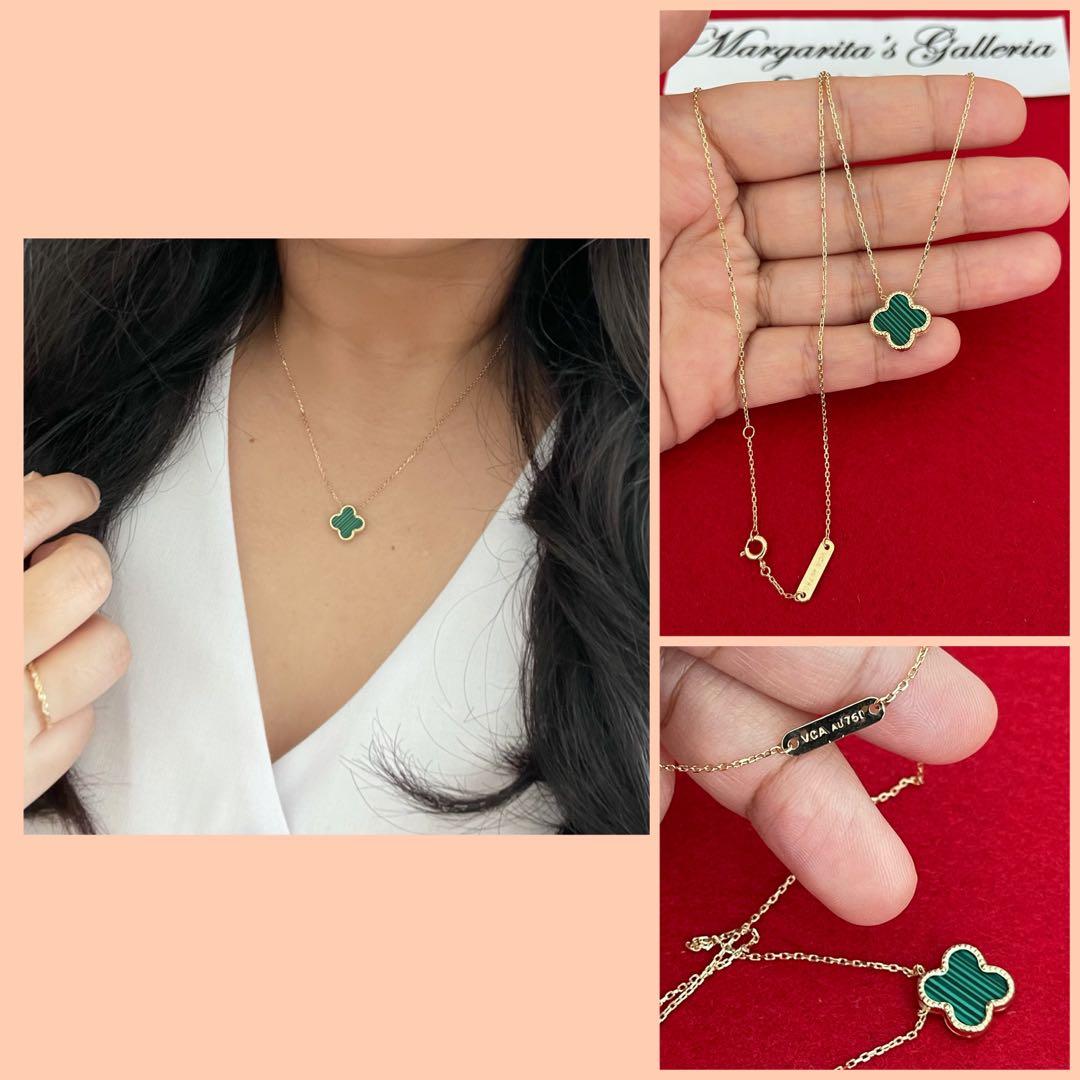 Jewelry | Green Malachite Clover Necklace Choker Style | Poshmark