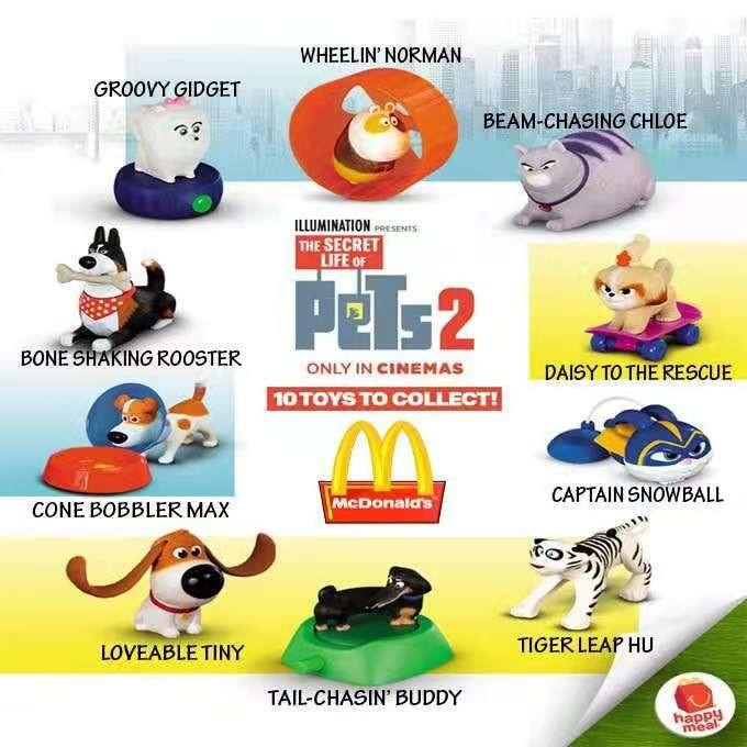 Bone Shaking Rooster #3 2019 Secret Life of Pets 2 McDonalds Happy Meal Toy