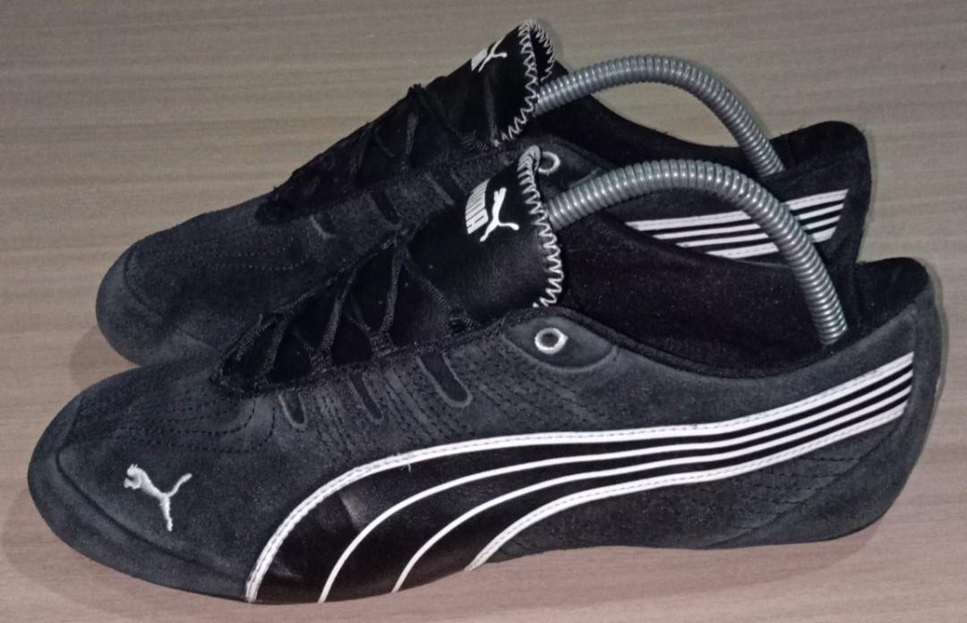 puma drift cat black suede