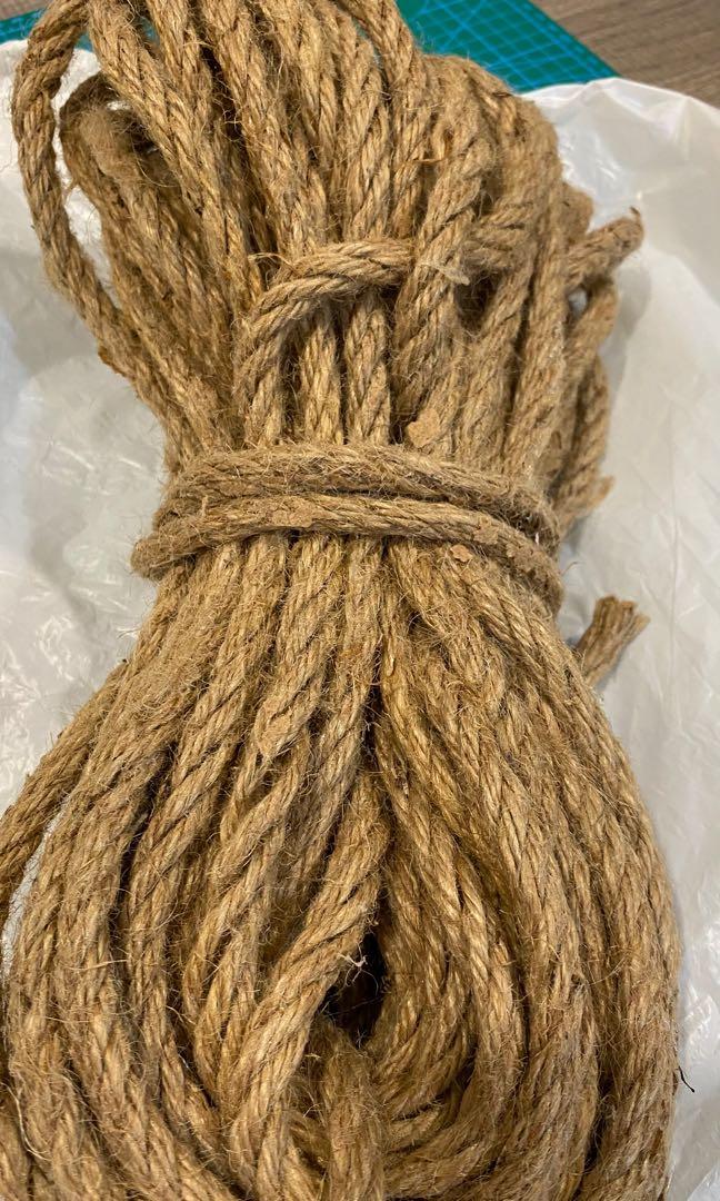 8mmx26m Natural Jute Rope Tali Guni Design Craft Craft Supplies Tools On Carousell
