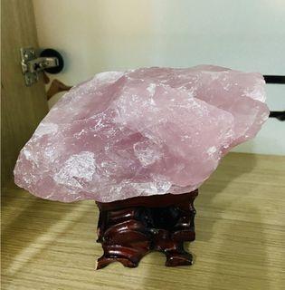 天然粉水晶原石-馬達加斯加粉晶原石擺件！增加好磁場！好桃花！