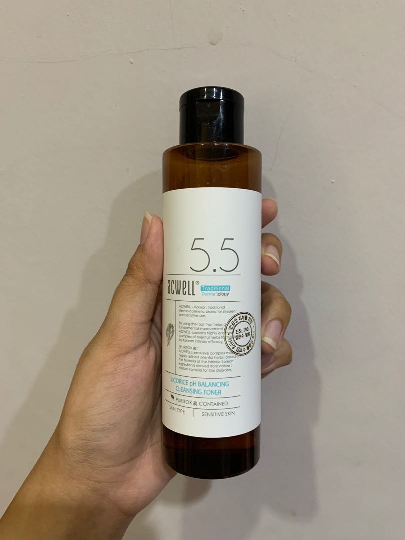 Acwell 5.5 licorice ph balancing toner, Kesehatan & Kecantikan, Kulit