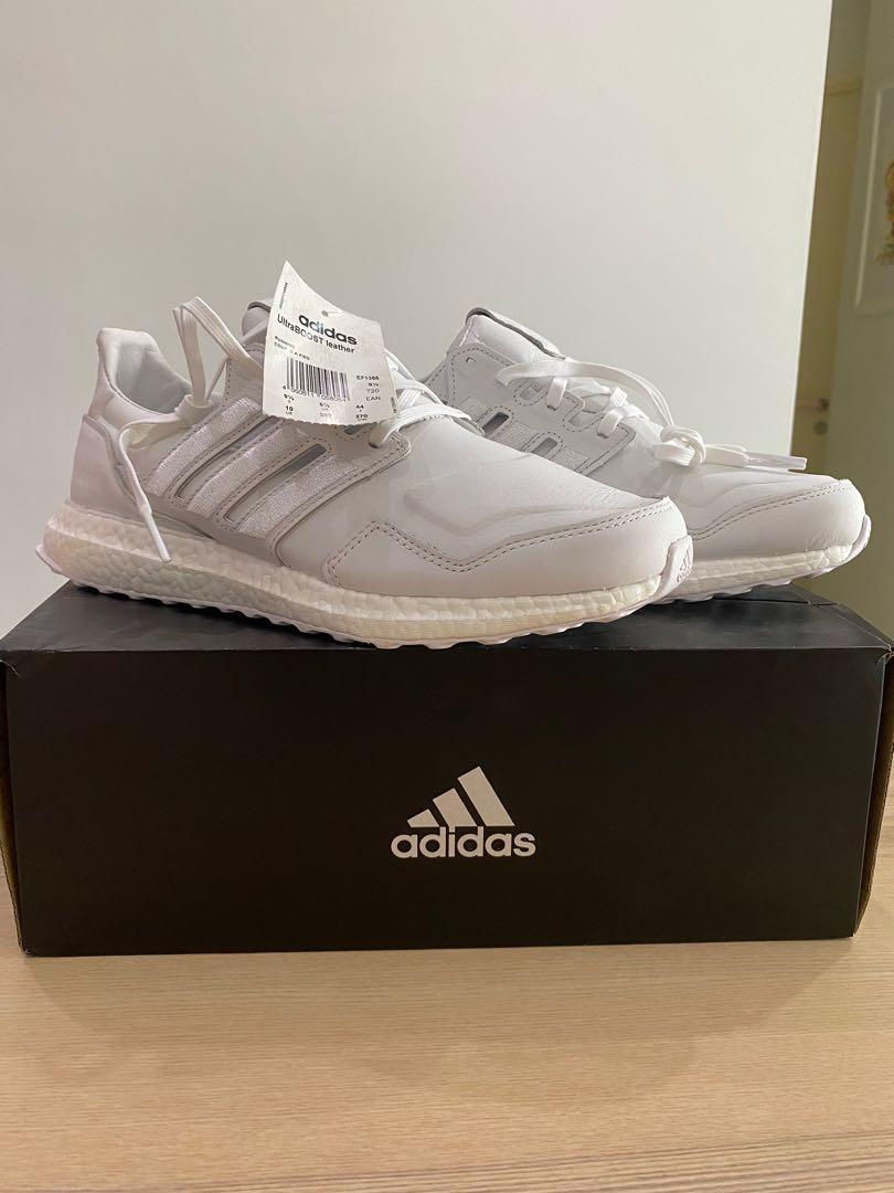 Adidas Ultra Boost Leather (White), Men's Fashion, Footwear, on