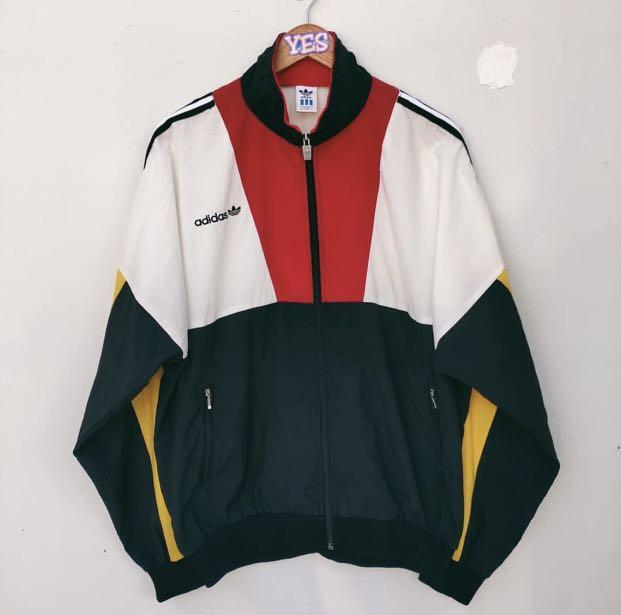 red adidas vintage jacket
