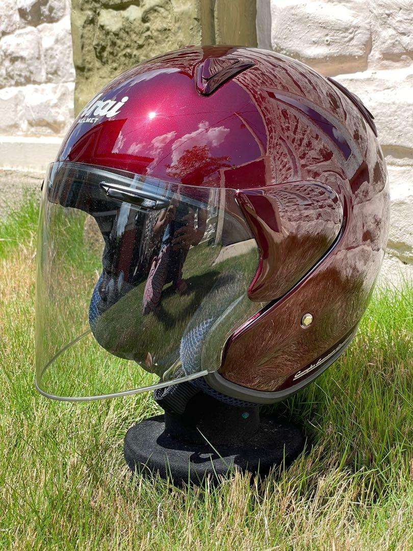Arai SZM maroon Motorbikes on Carousell
