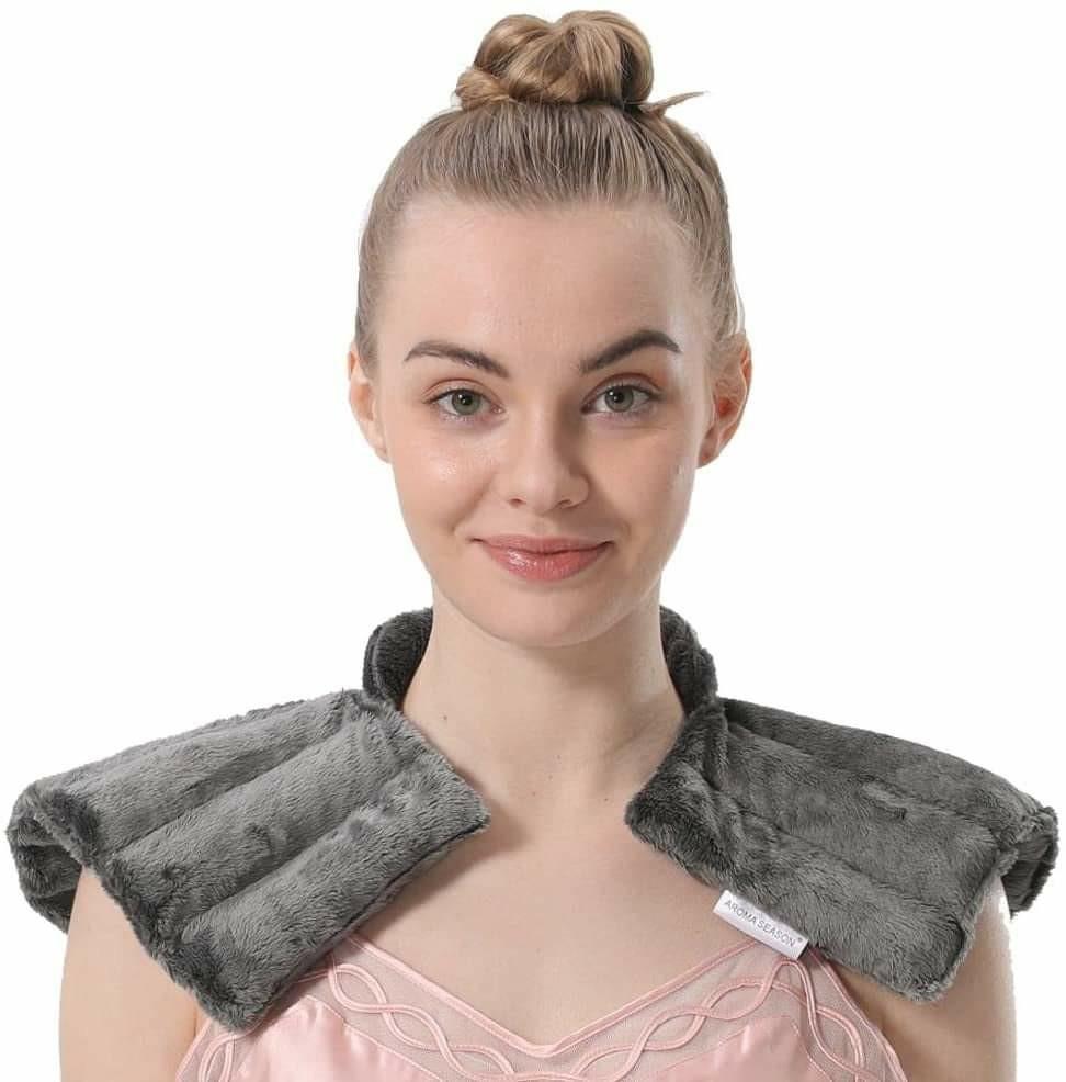 Aroma Season Microwave Neck and Shoulder Wrap, Aromatherapy Heated Neck  Pillow, Grain Pad, Soothing Aches and Tension, Migraine, Headache, Injures,  Arthritis Pain Relief, Everything Else on Carousell