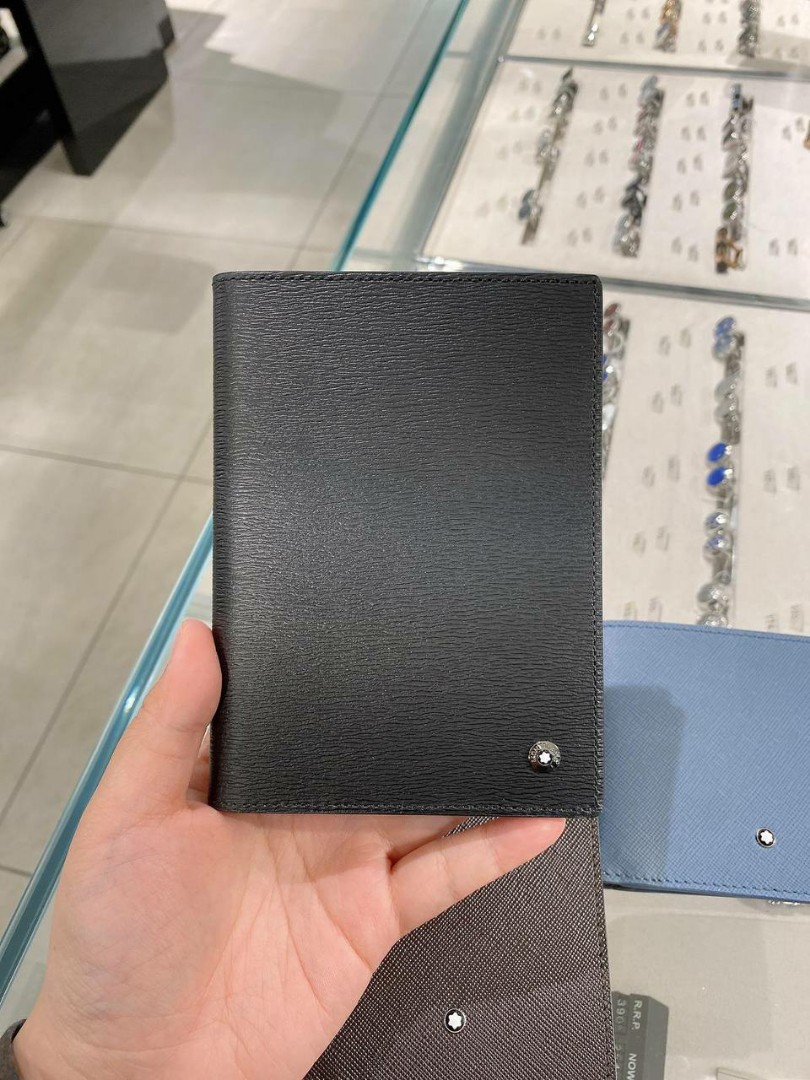 Authentic Mont Blanc Passport Cover, Luxury, Bags & Wallets on Carousell